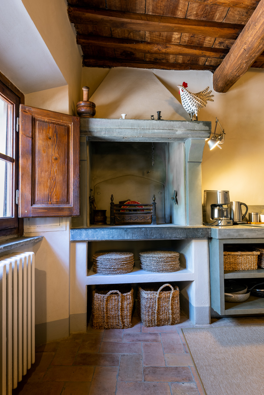 fotografo di interni villa chianti dettaglio cucina